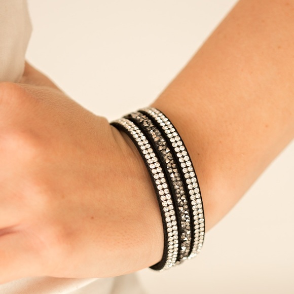 Black/rhinestone wrap - Picture 2 of 2